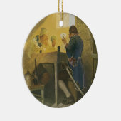 Auf den Karten in Cluny's Cage von NC Wyeth Keramikornament (Rechts)