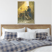 Auf den Karten in Cluny's Cage von NC Wyeth Leinwanddruck (Insitu (Schlafzimmer))