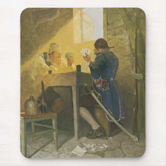 Auf den Karten in Cluny's Cage von NC Wyeth Mousepad (Vorne)