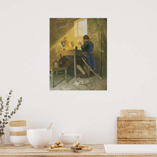 Auf den Karten in Cluny's Cage von NC Wyeth Poster (Küche)