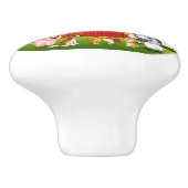 Auf den Knochen der Keramik des landwirtschaftlich Keramikknauf (Seitenansicht)