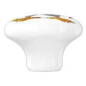 Auf den Knochen der Keramik des landwirtschaftlich Keramikknauf (Seitenansicht)