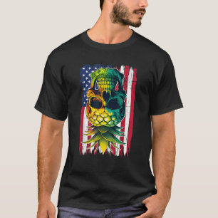 Auf den Kopf stehende Ananas-Fahne 4. T-Shirt