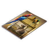 Auf den Kopf stehende Welt des Gildenkäfigs Notizblock (Linke Seite)