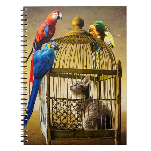 Auf den Kopf stehende Welt des Gildenkäfigs Notizblock (Vorderseite)