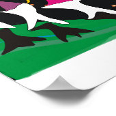 Auf den Mond schießen - Kunstposter Poster (Ecke)