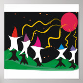 Auf den Mond schießen - Kunstposter Poster (Vorne)