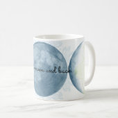 Auf den Mond und die hintere TASSE (VorderseiteRechts)