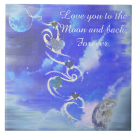 Auf den Mond und zurück Fliese
