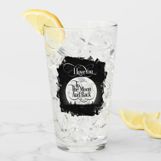 Auf den Mond und zurück Glas (Vorderseite Ice)