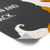 "Auf den Mond und zurück" - Niedliche Fox-Schlafki Poster (Ecke)