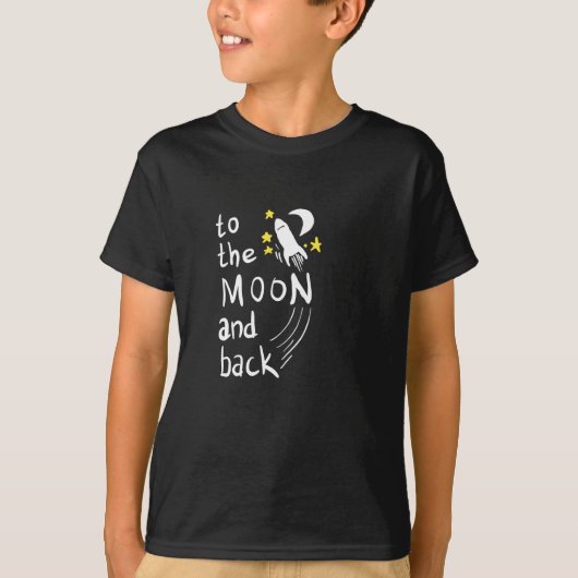 Auf den Mond und zurück T-Shirt (Vorderseite)