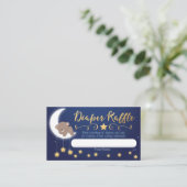 Auf den Mond und zurück: Windelkreuz Begleitkarte (Stehend Vorderseite)