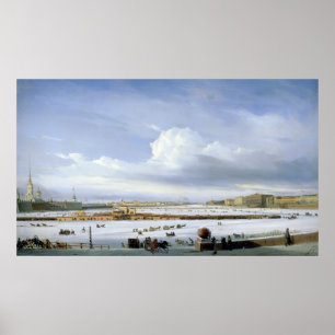 Auf den Neva fahren, 1854 Poster