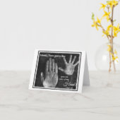 Auf den Palmen meiner Hand LDS Notecard Karte (Gelbe Blume)