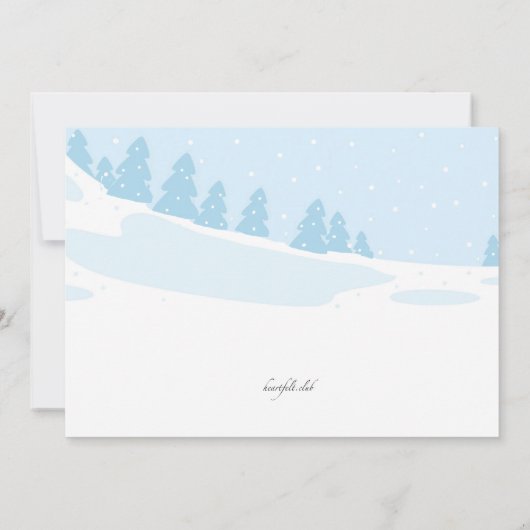 Auf den Pisten Einladung zum Skifahren (Rückseite)