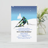 Auf den Pisten Skifahren Einladung (Stehend Vorderseite)