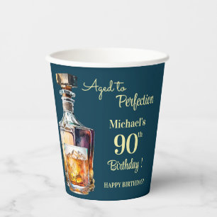 Auf den Punkt gereifter Whisky zum 90. Geburtstag  Pappbecher