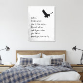 Auf den Rand gedrängt Fänge oder Lehren zum Fliege Leinwanddruck (Insitu (Schlafzimmer))