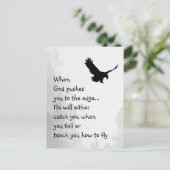 Auf den Rand gedrängt Fänge oder Lehren zum Fliege Postkarte (Stehend Vorderseite)