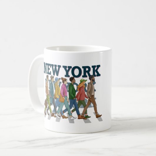Auf den Sidewalks in New York Kaffeetasse (Vorderseite Links)
