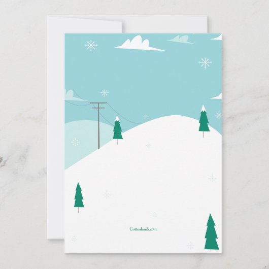 Auf den Skipisten Einladung (Rückseite)