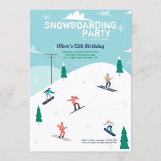 Auf den Skipisten Einladung