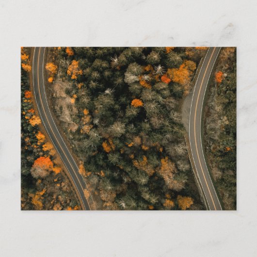 AUF DEN SPUREN DES HERBSTS POSTKARTE (Vorderseite)