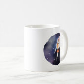 Auf den Spuren: Whimsical Space Journey Kaffeetasse (VorderseiteRechts)