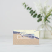 auf den Strand gesetzte Wellenkommentarkarte Visitenkarte (Stehend Vorderseite)