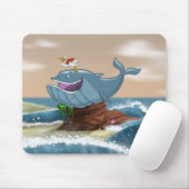 Auf den Strand gesetzter Wal Mousepad (Mit Mouse)