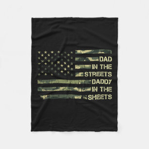 Auf den Straßen Daddy in den Blättern Vater39 Tag Fleecedecke