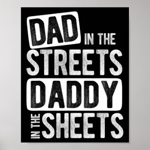 Auf den Straßen, die der Papa in den Büchern zum b Poster