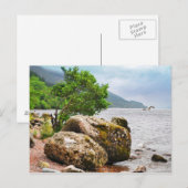Auf den Ufern von Loch Ness mit dem Monster Postkarte (Vorne/Hinten)