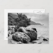 Auf den Ufern von Loch Ness mit dem Monster Postkarte (Vorne/Hinten)