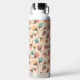 Auf den vom Wind bewegten Blumen-Kiesel-weiten Dün Trinkflasche