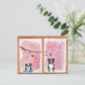 auf den Weihnachtsmann Postkarte (Stehend Vorderseite)