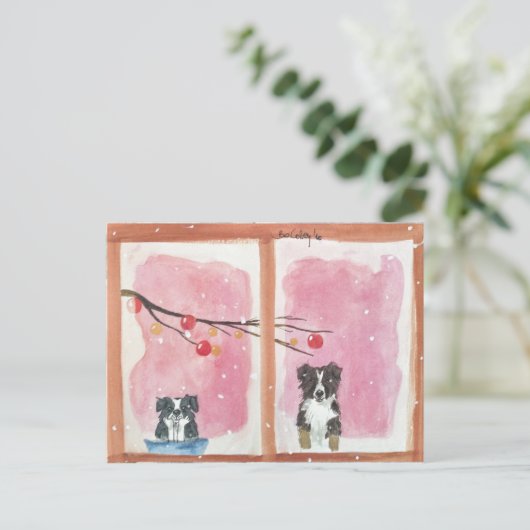 auf den Weihnachtsmann Postkarte (Stehend Vorderseite)