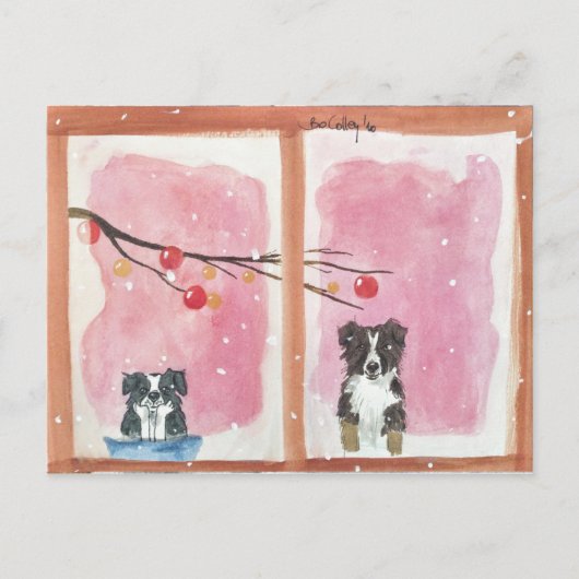 auf den Weihnachtsmann Postkarte (Vorderseite)