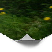 Auf den Zweigen der Blüten Poster (Ecke)