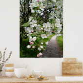 Auf den Zweigen der Blüten Poster (Küche)