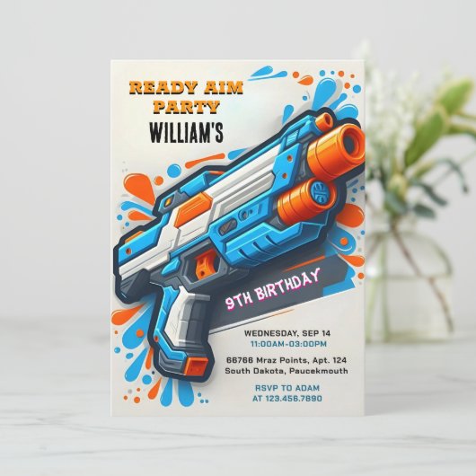 Auf der Ammo-Mannschaftsarmee Niedlicher Cooler Ne Einladung (Stehend Vorderseite)