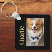 Auf der anderen Seite der Rainbow Bridge Gold Pet Schlüsselanhänger (Vorderseite)