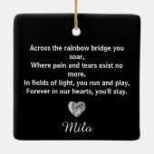 Auf der anderen Seite der Regenbogenbrücke Keramikornament (Rückseite)