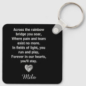Auf der anderen Seite der Regenbogenbrücke Schlüsselanhänger (Rückseite)