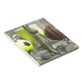 Auf der anderen Seite Pitch & Crease: Fußball-Cric Notizblock (angewinkelt)