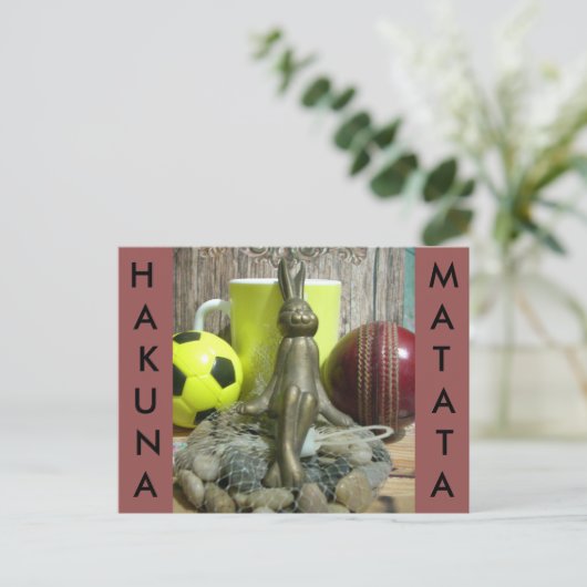 Auf der anderen Seite Pitch & Crease: Fußball-Cric Postkarte (Stehend Vorderseite)