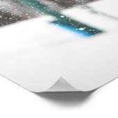 Auf der Attack Snowmobile Print Poster (Ecke)