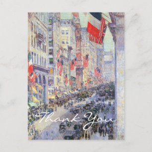 Auf der Avenue von der 34th Street von Childe Hass Postkarte