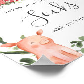 Auf der Babydusche auf dem Bauernhof schätzen, wie Poster (Ecke)